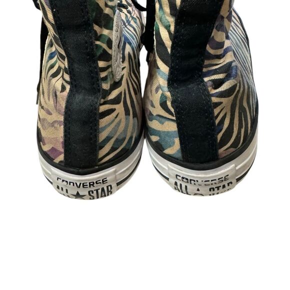 Converse Chuck Taylor All Star Zebra Floral High Top 554888F Sz 10 - Picture 4 of 5